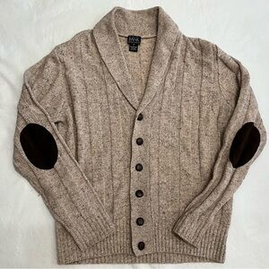 Jos. A. Bank 100% Lambs Wool Grandpa Sweater Cardigan